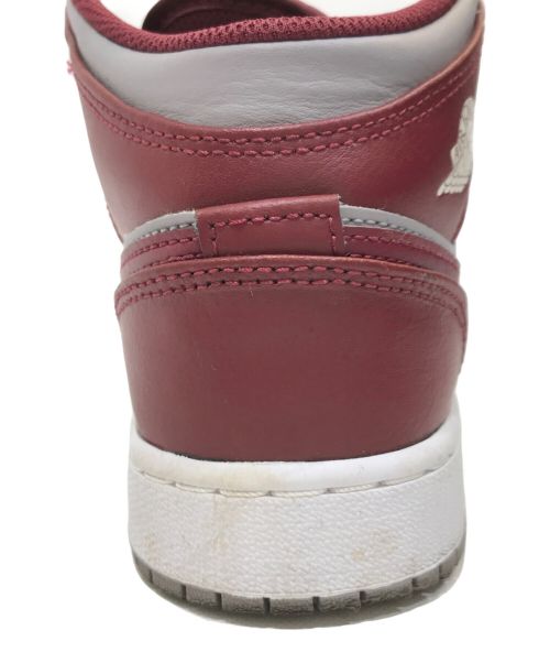 NIKE（ナイキ）NIKE (ナイキ) AIR JORDAN 1MID レッド×グレー サイズ:US 4Yの古着・服飾アイテム