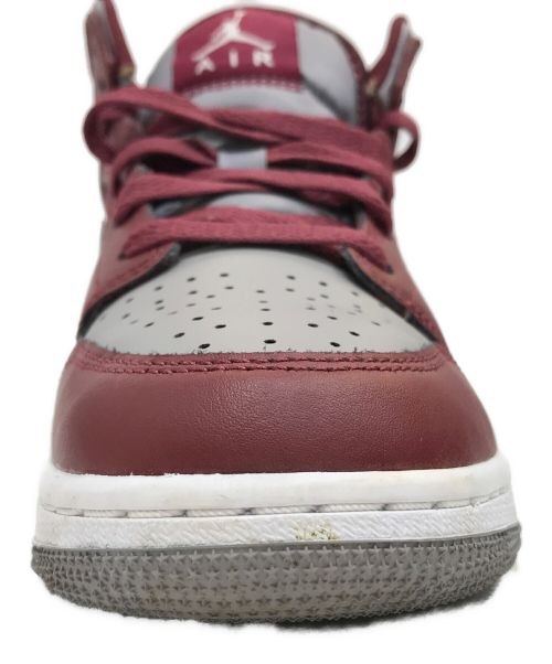 NIKE（ナイキ）NIKE (ナイキ) AIR JORDAN 1MID レッド×グレー サイズ:US 4Yの古着・服飾アイテム