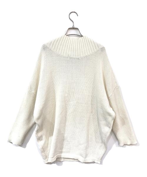 THIRD（サード）THIRD (サード) リリヤーンVネックプルオーバー ホワイト サイズ:記載なしの古着・服飾アイテム