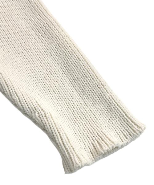 THIRD（サード）THIRD (サード) リリヤーンVネックプルオーバー ホワイト サイズ:記載なしの古着・服飾アイテム