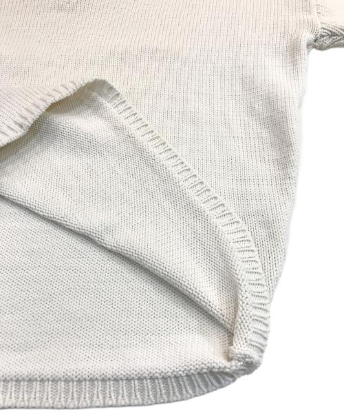 THIRD（サード）THIRD (サード) リリヤーンVネックプルオーバー ホワイト サイズ:記載なしの古着・服飾アイテム