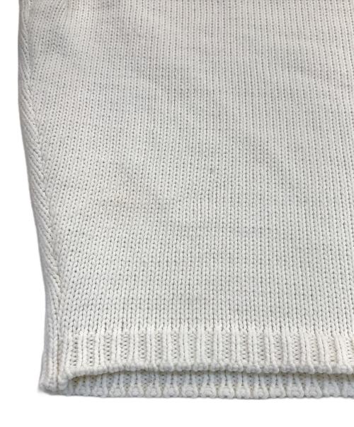 THIRD（サード）THIRD (サード) リリヤーンVネックプルオーバー ホワイト サイズ:記載なしの古着・服飾アイテム