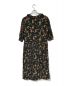 INGEBORG (インゲボルグ) 花柄ブラウスワンピース ブラック サイズ:記載なし：9000円