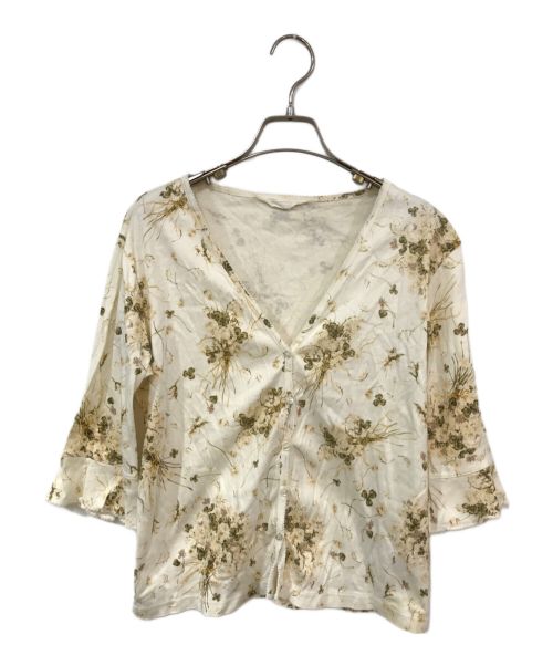 PINK HOUSE（ピンクハウス）PINK HOUSE (ピンクハウス) アンサンブルカーディガン アイボリー サイズ:Lの古着・服飾アイテム