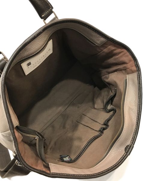 STEFANOMANO（ステファノマーノ）STEFANOMANO (ステファノマーノ) 2WAYショルダーバッグ ベージュの古着・服飾アイテム
