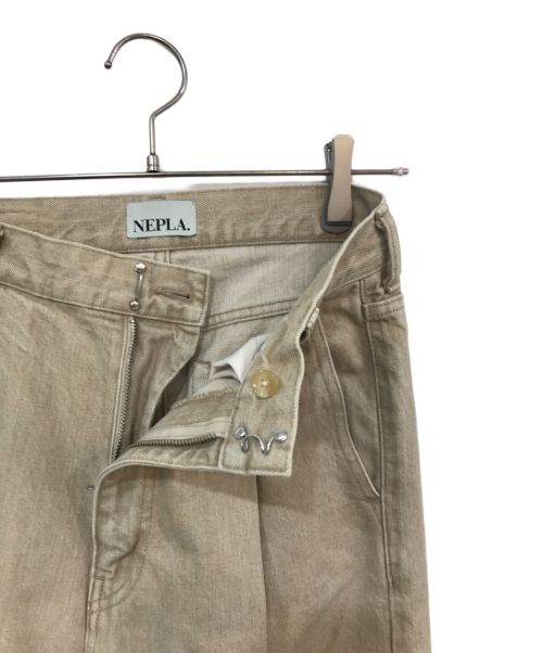 NEPLA（ネプラ）NEPLA (ネプラ) タックパンツ ベージュ サイズ:23の古着・服飾アイテム