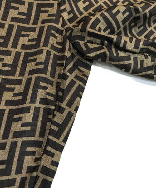 FENDI（フェンディ）FENDI (フェンディ) ズッカ柄シルクパンツ ブラウン サイズ:40の古着・服飾アイテム