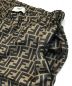 中古・古着 FENDI (フェンディ) ズッカ柄シルクパンツ ブラウン サイズ:40：35000円