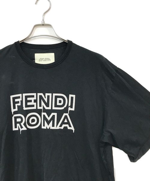 FENDI（フェンディ）FENDI (フェンディ) MARC JACOBS (マークジェイコブス) プリントTシャツ ブラック サイズ:Sの古着・服飾アイテム