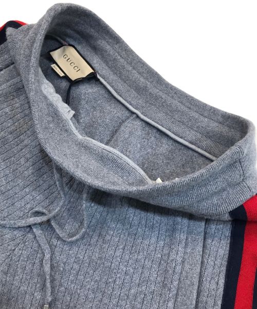 GUCCI（グッチ）GUCCI (グッチ) サイドラインパンツ グレー サイズ:Sの古着・服飾アイテム