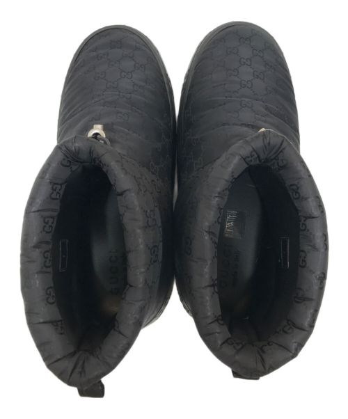 GUCCI（グッチ）GUCCI (グッチ) GG柄ブーツ ブラック サイズ:9の古着・服飾アイテム