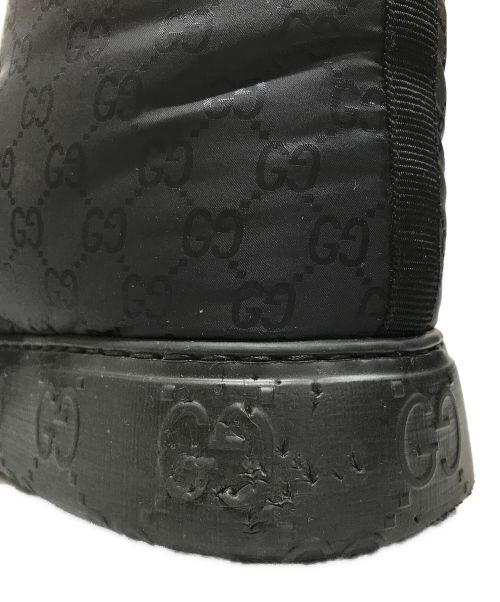 GUCCI（グッチ）GUCCI (グッチ) GG柄ブーツ ブラック サイズ:9の古着・服飾アイテム