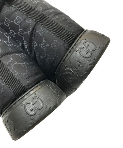 GUCCI（グッチ）GUCCI (グッチ) GG柄ブーツ ブラック サイズ:9の古着・服飾アイテム