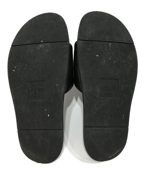 FENDI（フェンディ）FENDI (フェンディ) スライドサンダル ブラック サイズ:7の古着・服飾アイテム