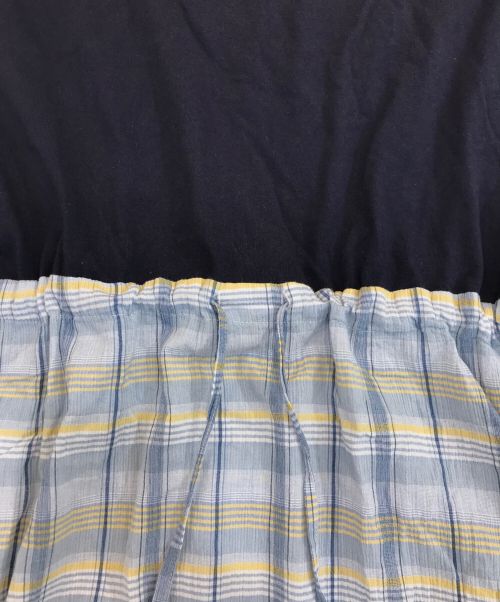 PINK HOUSE（ピンクハウス）PINK HOUSE (ピンクハウス) 切り替えワンピース ネイビー サイズ:記載なしの古着・服飾アイテム