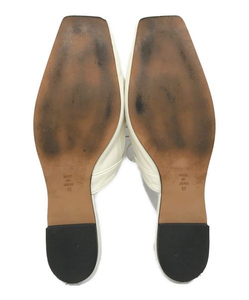 UNMINOU（アンミヌ）UNMINOU (アンミヌ) リボンサンダルシューズ ホワイト サイズ:Mの古着・服飾アイテム