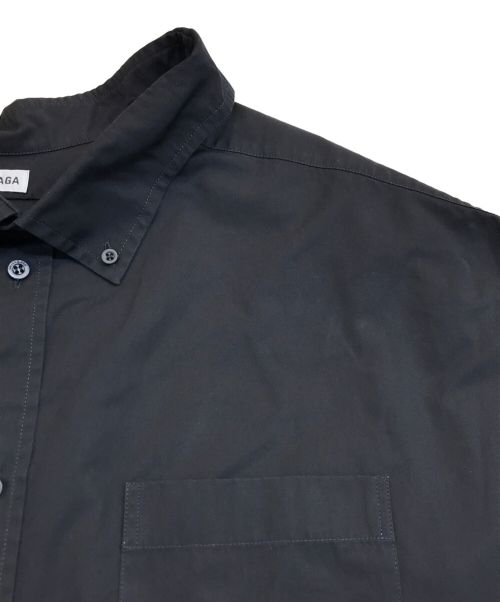 BALENCIAGA（バレンシアガ）BALENCIAGA (バレンシアガ) バックロゴ ボタンダウン オーバーサイズシャツ ブラック サイズ:32の古着・服飾アイテム