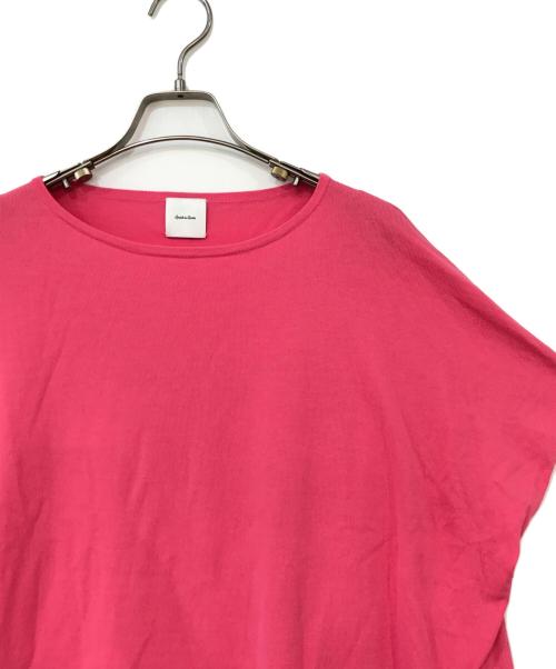 Spick and Span（スピック＆スパン）Spick and Span (スピックアンドスパン) ICE COTTON フレンチスリーブルーズニット ピンク サイズ:記載なしの古着・服飾アイテム