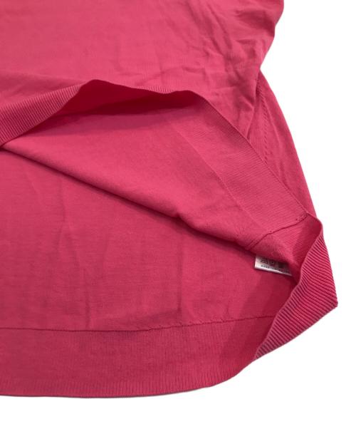 Spick and Span（スピック＆スパン）Spick and Span (スピックアンドスパン) ICE COTTON フレンチスリーブルーズニット ピンク サイズ:記載なしの古着・服飾アイテム