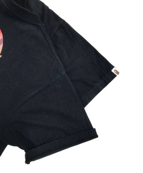 A BATHING APE（ア ベイシング エイプ）A BATHING APE (アベイシングエイプ) タータンチェックロゴTシャツ ブラック サイズ:Lの古着・服飾アイテム