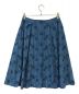 Jocomomola (ホコモモラ) フラワーエンブロイダリー 刺繍タックロングスカート ブルー サイズ:42：3500円