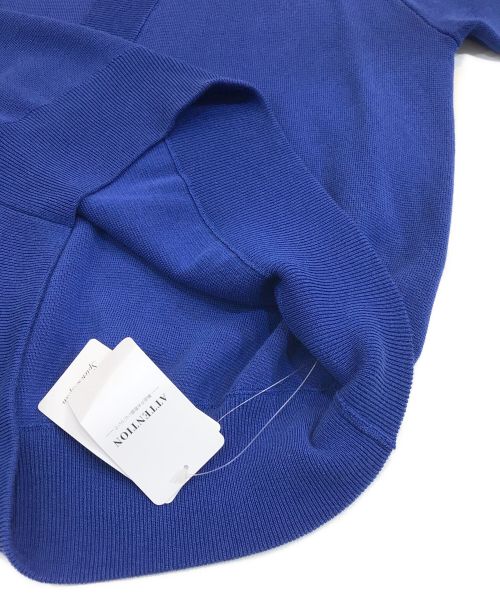 Spick and Span（スピックアンドスパン）Spick and Span (スピックアンドスパン) ミラノリブVネックニュアンスプルオーバー ブルー サイズ:Fの古着・服飾アイテム