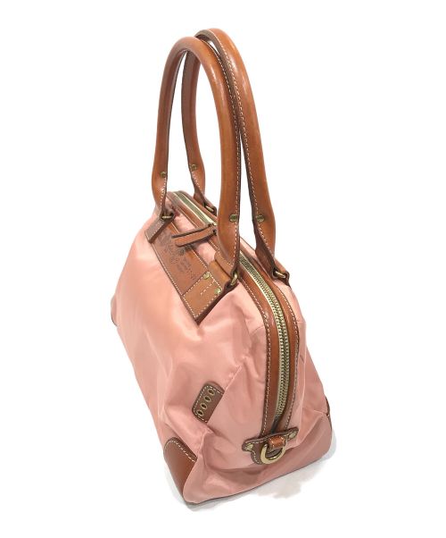 Felisi（フェリージ）Felisi (フェリージ) ナイロンレザーハンドバッグ ピンクの古着・服飾アイテム