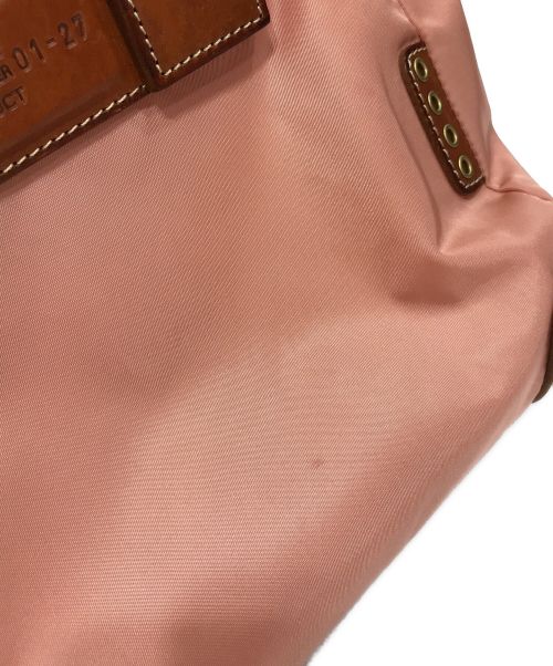 Felisi（フェリージ）Felisi (フェリージ) ナイロンレザーハンドバッグ ピンクの古着・服飾アイテム