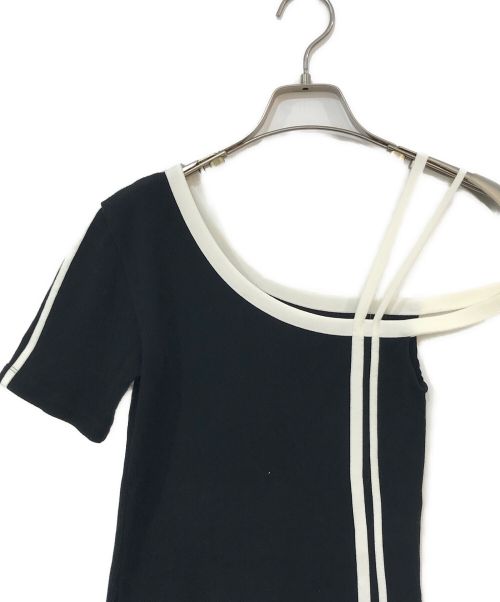 MAISON SPECIAL（メゾンスペシャル）MAISON SPECIAL (メゾンスペシャル) アシンメトリーボディスーツ ブラック サイズ:FREEの古着・服飾アイテム