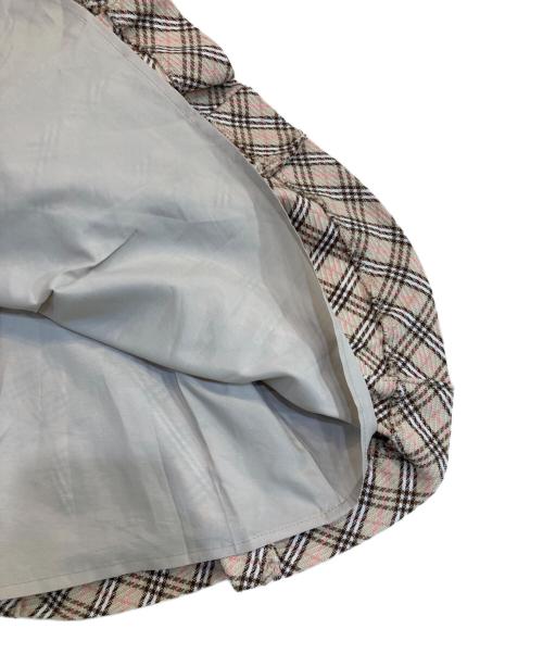 BURBERRY BLUE LABEL（バーバリーロンドンブルーレーベル）BURBERRY BLUE LABEL (バーバリーロンドンブルーレーベル) ノースリーブチェックワンピース ベージュ サイズ:SIZE 36の古着・服飾アイテム