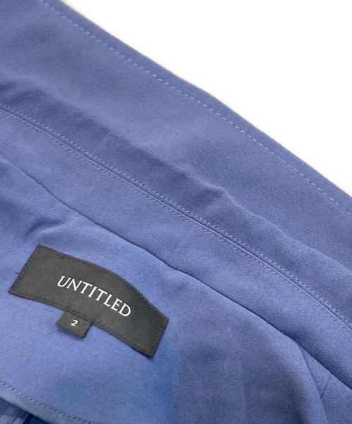 UNTITLED（アンタイトル）UNTITLED (アンタイトル) ドロップテーラーコート ブルー サイズ:2の古着・服飾アイテム