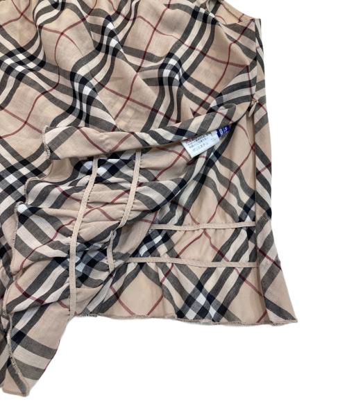 BURBERRY BLUE LABEL（バーバリーロンドンブルーレーベル）BURBERRY BLUE LABEL (バーバリーロンドンブルーレーベル) ノバチェックブラウス ベージュ サイズ:38の古着・服飾アイテム