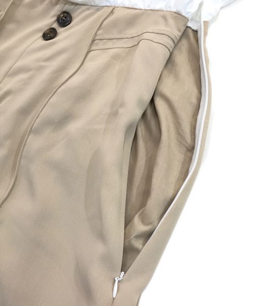 HER LIP TO（ハーリップトゥ）Her lip to (ハーリップトゥ) 2Way Back Ribbon Romper ホワイト×ベージュ サイズ:Mの古着・服飾アイテム