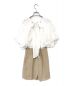 Her lip to (ハーリップトゥ) 2Way Back Ribbon Romper ホワイト×ベージュ サイズ:M：3000円