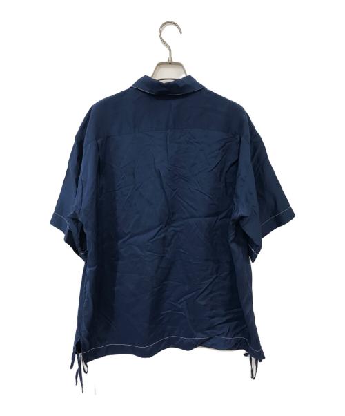 UNUSED（アンユーズド）UNUSED (アンユーズド) Short-Sleeve Silk Shirt ブルー サイズ:2の古着・服飾アイテム