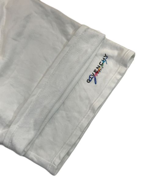 GIVENCHY（ジバンシィ）GIVENCHY (ジバンシィ) レインボーロゴホワイトトラックショーツ ホワイト サイズ:Lの古着・服飾アイテム