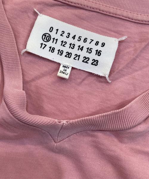 Maison Margiela（メゾンマルジェラ）Maison Margiela (メゾンマルジェラ) Vネックカットソー ピンク サイズ:46の古着・服飾アイテム
