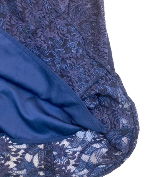 LAGUNA MOON（ラグナムーン）LAGUNA MOON (ラグナムーン) パイピング切り替えレースワンピース ネイビー サイズ:SIZE Sの古着・服飾アイテム