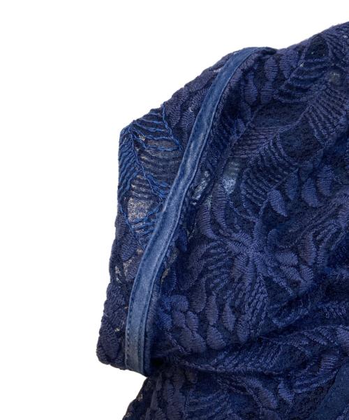 LAGUNA MOON（ラグナムーン）LAGUNA MOON (ラグナムーン) パイピング切り替えレースワンピース ネイビー サイズ:SIZE Sの古着・服飾アイテム