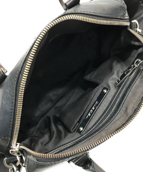 DIESEL（ディーゼル）DIESEL (ディーゼル) スタッズショルダーバッグ ブラックの古着・服飾アイテム