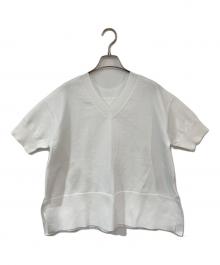 UNITED ARROWS（ユナイテッドアローズ）の古着「ミニマル2WAYニット」｜ホワイト