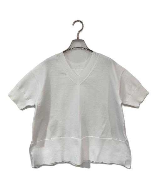 UNITED ARROWS（ユナイテッドアローズ）UNITED ARROWS (ユナイテッドアローズ) ミニマル2WAYニット ホワイト サイズ:-の古着・服飾アイテム