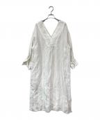 JOURNAL STANDARD relumeジャーナルスタンダード レリューム）の古着「クラスキーリネンカフタンワンピース」｜ホワイト