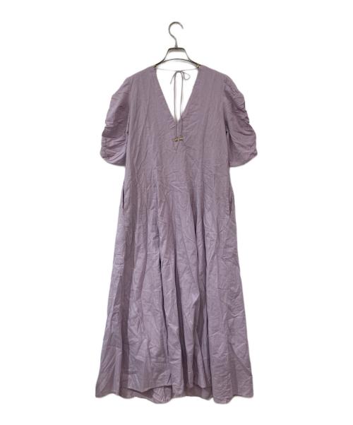 ne quittez pas（ヌキテパ）ne quittez pas (ヌキテパ) ブラウスワンピース ラベンダー サイズ:-の古着・服飾アイテム