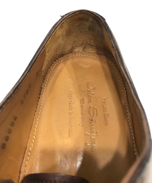 Jalan Sriwijaya（ジャランスリウァヤ）Jalan Sriwijaya (ジャランスリウァヤ) レザーシューズ ベージュ サイズ:8の古着・服飾アイテム