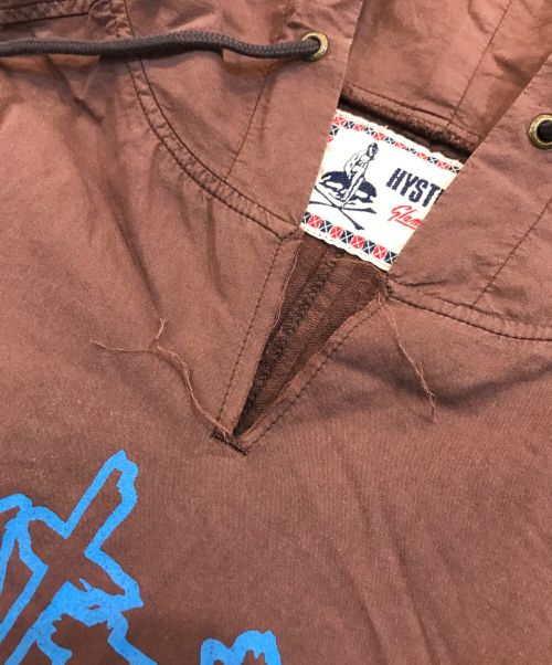 Hysteric Glamour（ヒステリックグラマー）Hysteric Glamour (ヒステリックグラマー) HYS THRASH CITY オーバーサイズフーデッドプルオーバー ブラウン サイズ:FREEの古着・服飾アイテム