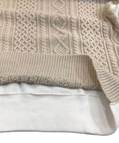 Hysteric Glamour（ヒステリックグラマー）Hysteric Glamour (ヒステリックグラマー) ドッキングスウェット ホワイト サイズ:FREEの古着・服飾アイテム