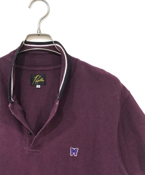 Needles（ニードルズ）Needles (ニードルズ) Shawl Collar S/S Polo パープル サイズ:Mの古着・服飾アイテム