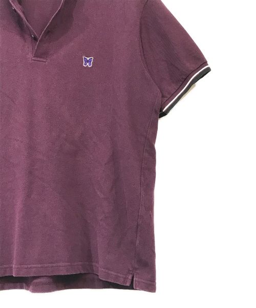 Needles（ニードルズ）Needles (ニードルズ) Shawl Collar S/S Polo パープル サイズ:Mの古着・服飾アイテム