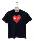 PLAY COMME des GARCONSプレイコムデギャルソン）の古着「ハートプリントTシャツ」｜ブラック